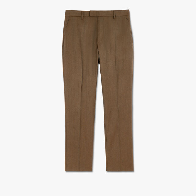 Formal Wool Trousers, CAMO GREEN, hi-res 1
