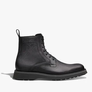 Alessio Scritto Leather Boot, NERO GRIGIO, hi-res