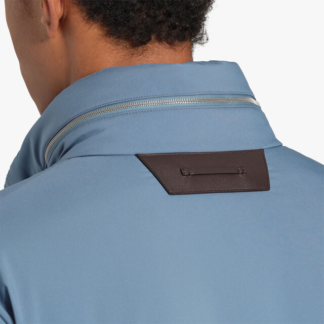 Golf Light Nylon Warm Up Jacket, STORM BLUE, hi-res 6