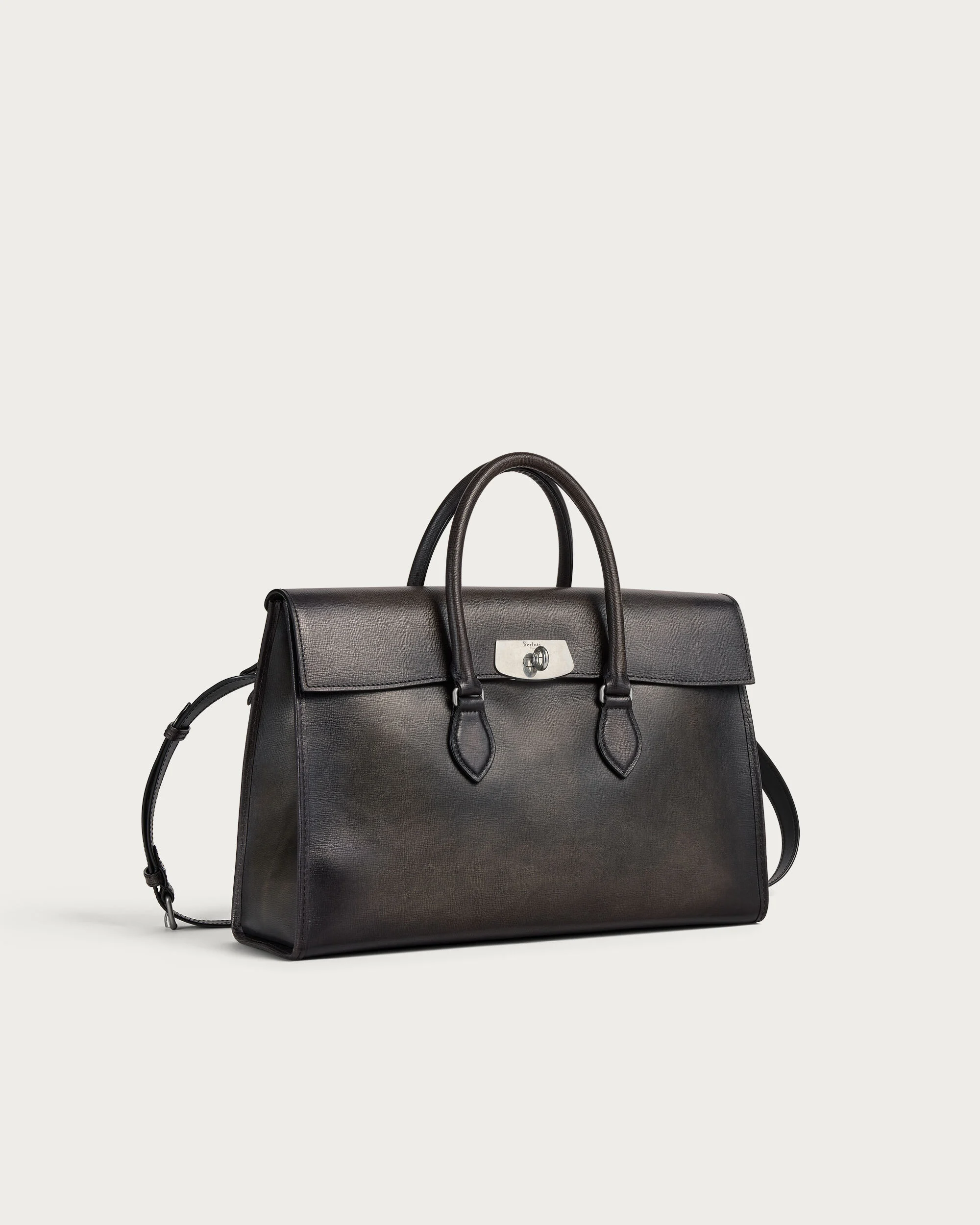 E'Mio Briefcase, Grey Flanel, hi-res