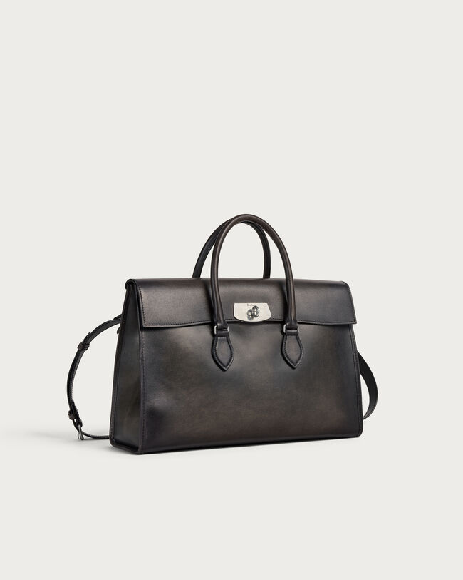 E'Mio Briefcase, Grey Flanel, hi-res