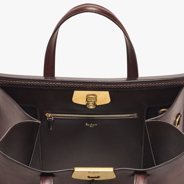 Luti 38 Tote Bag In Leather, MADURO, hi-res 10