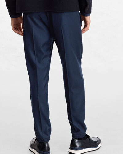 Fast Track Jogpants with Leather Zip-puller, Winter Blue & Valley Green, hi-res