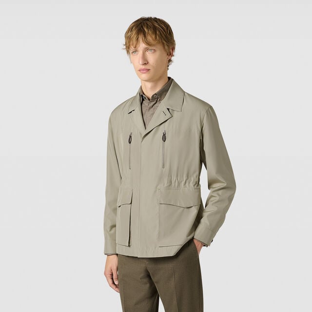 Technical Silk Travel Field Jacket, ANISE, hi-res 2