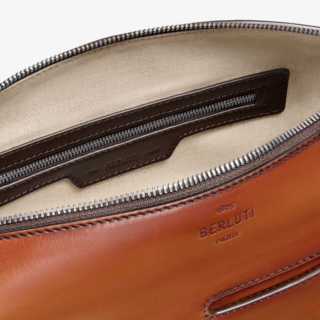 Toujours Soft Zipped Hobo Xs Leather Messenger, ARANCIO VERMIGLIO, hi-res 8