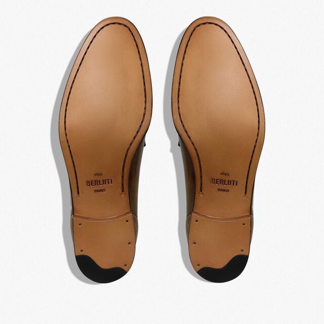 B Volute Calf Leather Loafer, KAKI, hi-res 4