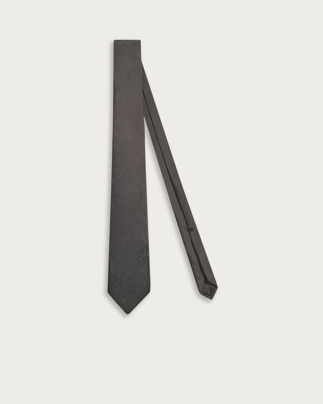 Gradient Scritto Pattern Tie, Anthracite, hi-res
