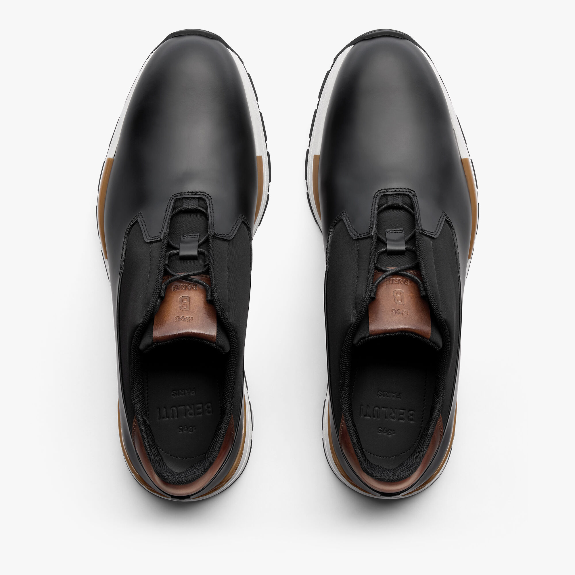 BERLUTI】ファスト トラック スクリット レザー スニーカー