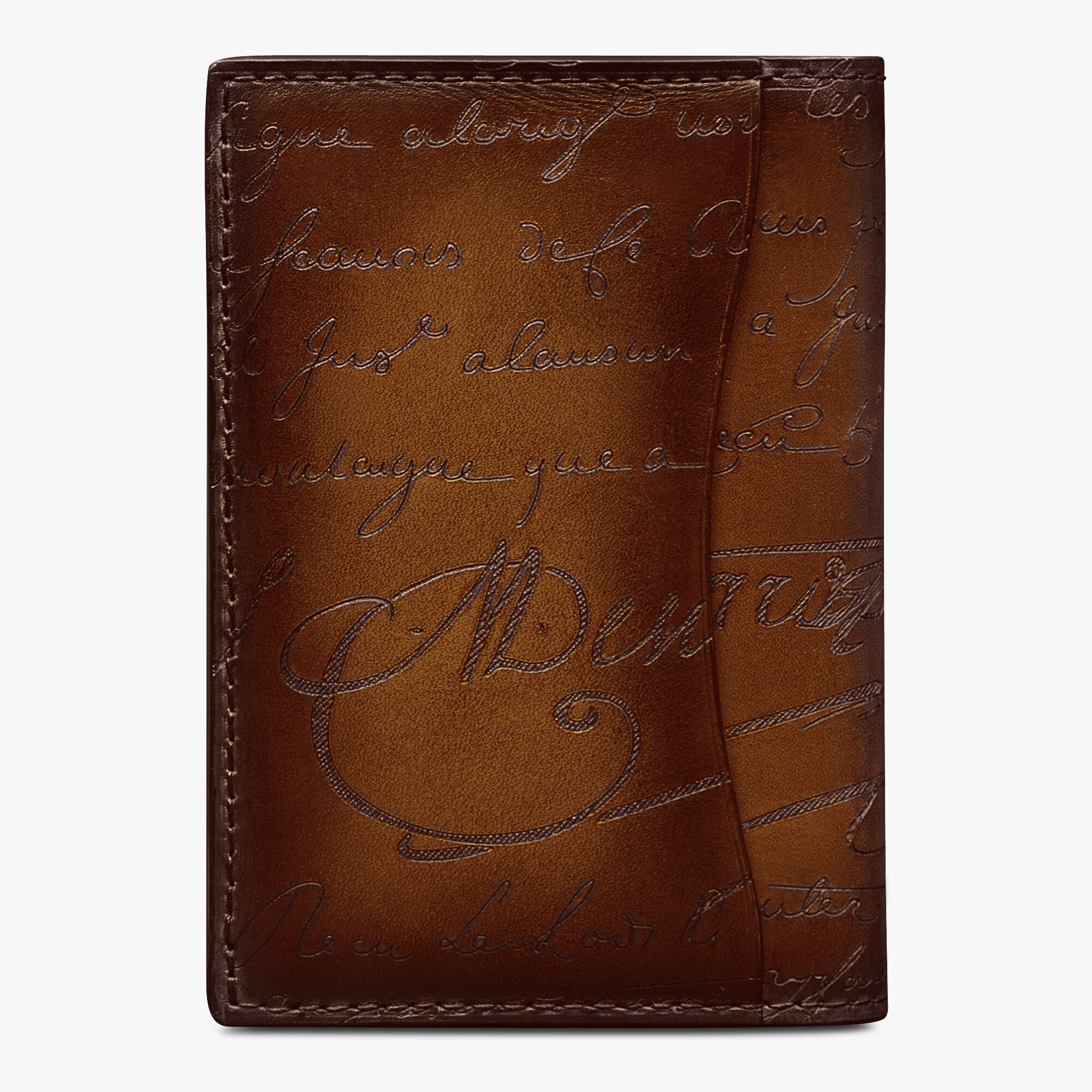 Berluti Scritto Leather Long Wallet-