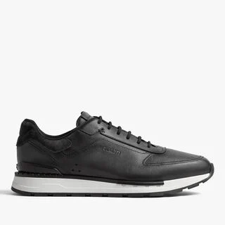Fast Track Venezia Calf Leather Sneaker, NERO GRIGIO, hi-res