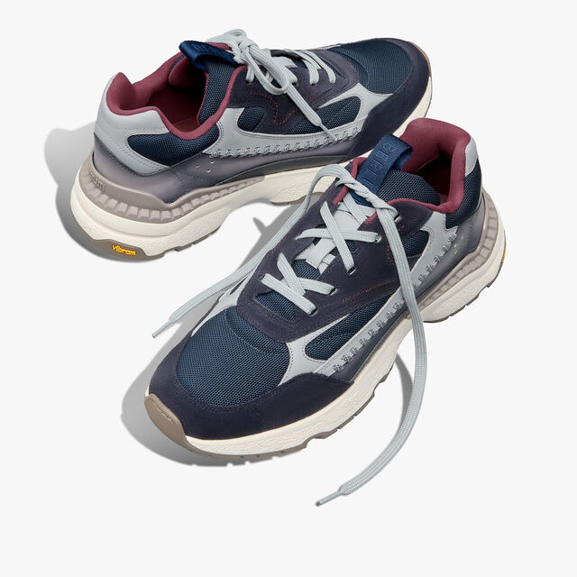 Skyrunning Leather And Nylon Sneaker, NIGHTFALL, hi-res 7