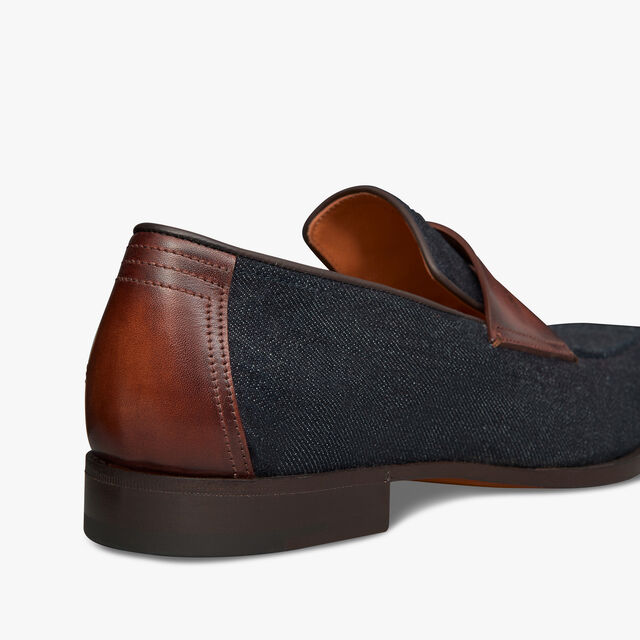 Mocassin Andy Démesure En Denim, NAVY BLU, hi-res 5