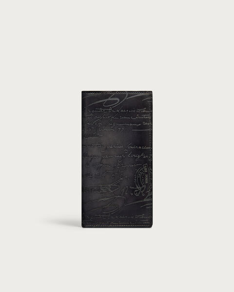 サンタル フラップ ロングウォレット, Nero Grigio, hi-res
