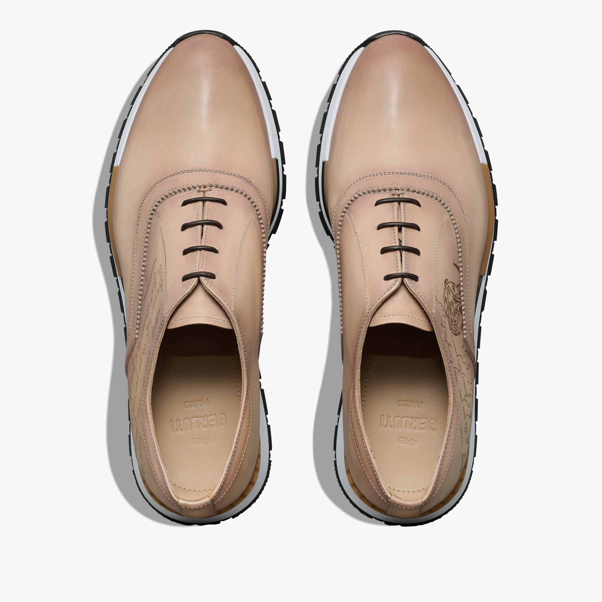 Fast Track Scritto Leather Sneaker Berluti SA