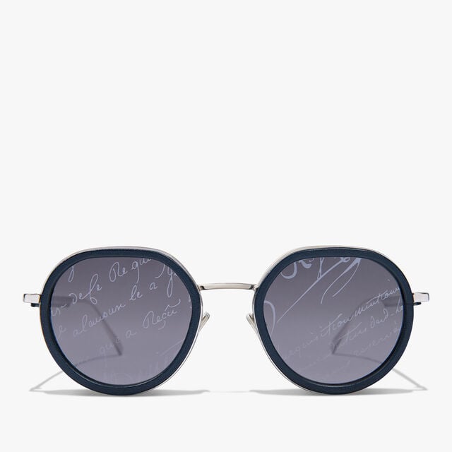 Centaury Metal And Leather Sunglasses, ROTHKO + SCRITTO LIGHT GREY, hi-res 1
