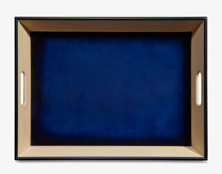 Leather Wood Tray , UTOPIA BLUE, hi-res