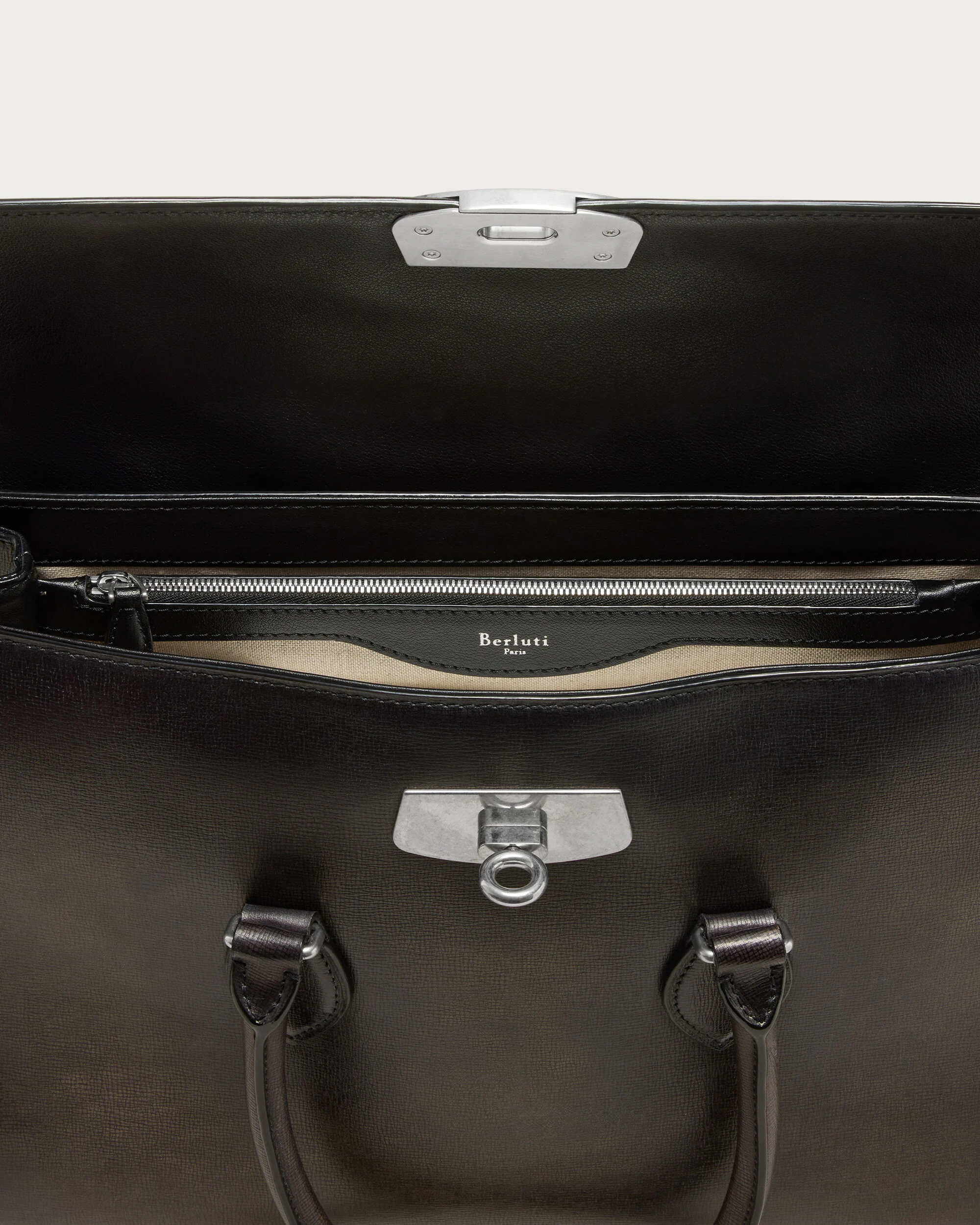 E'Mio Briefcase, Grey Flanel, hi-res