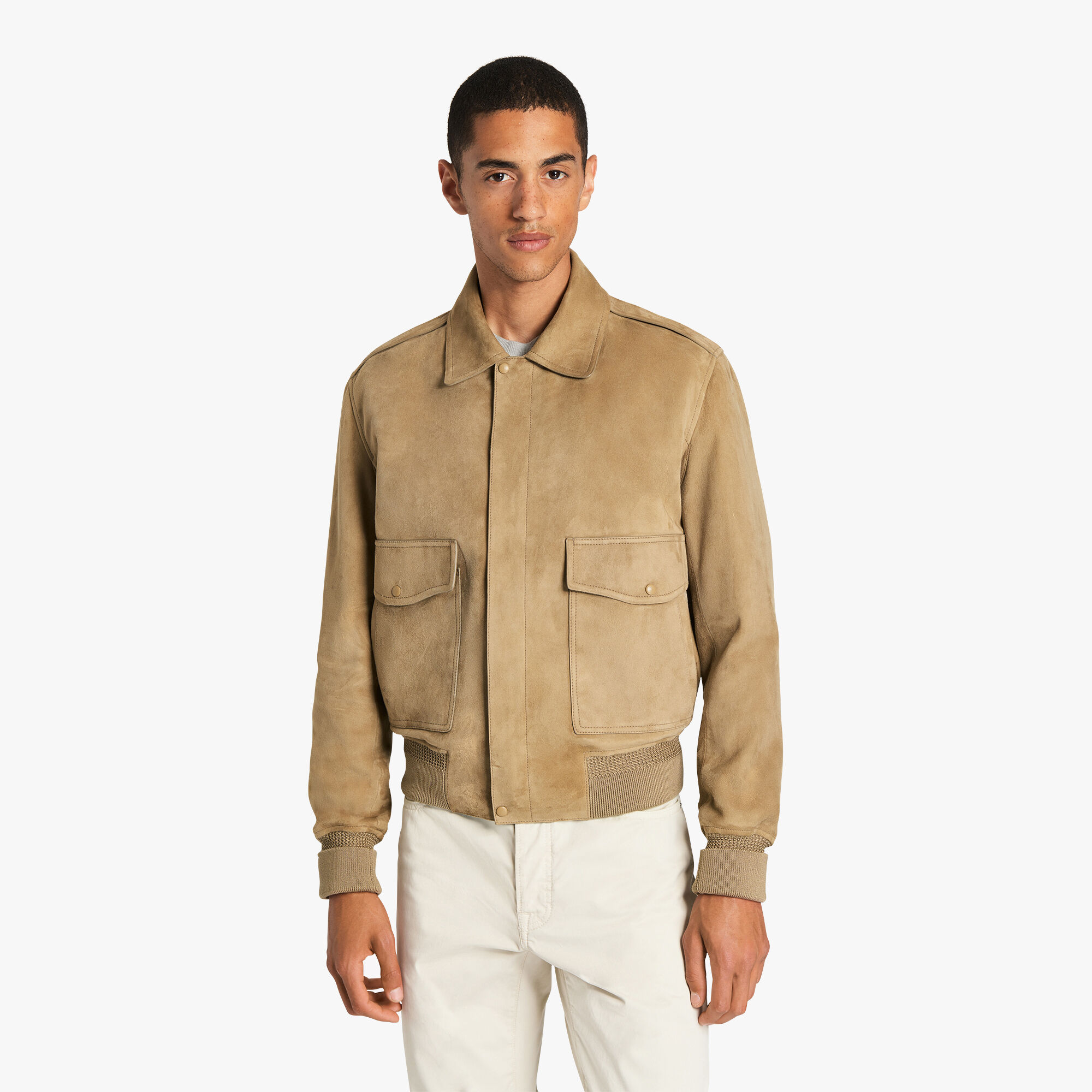 Suede Flight Jacket Berluti CA