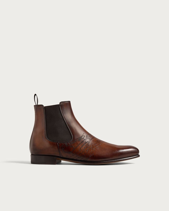Galet Cursive Chelsea Boot, Ebano, hi-res