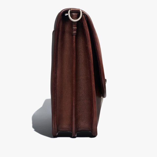 Postino PM Leather Briefcase, SOFT BROWN, hi-res 4