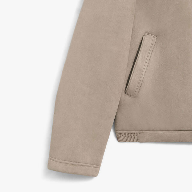 Shearling Blouson, GRAY BEIGE, hi-res 7