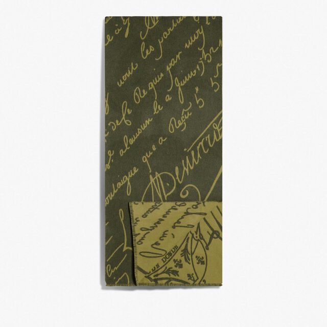 Wool Scritto Scarf, ACID GREEN, hi-res 2