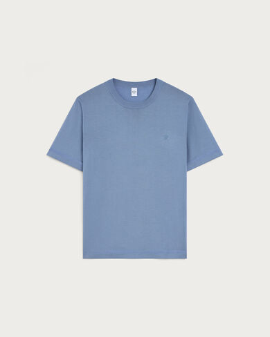 B-Thabor Embroidery Short-Sleeves Crewneck, Dark Woad, hi-res