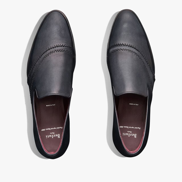 Rapiécé-Reprisé Scritto Leather Slipper, LUNA PIENA, hi-res 10