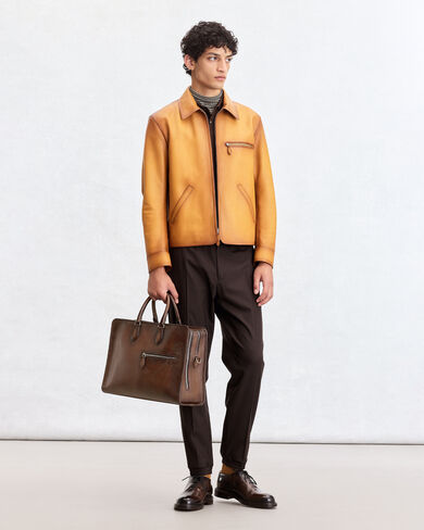 Deux Jours Briefcase, Soft Brown, hi-res