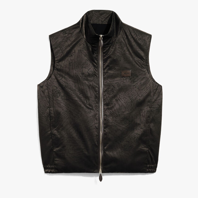Scritto Nylon Padded Gilet, EARTH BROWN, hi-res 1