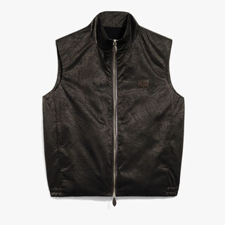 Scritto Nylon Padded Gilet, EARTH BROWN, hi-res