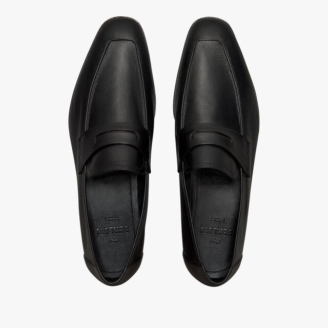 Lorenzo Kangaroo Leather Loafer, NERO, hi-res 3