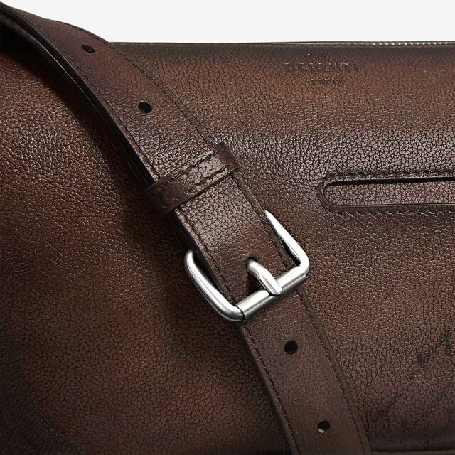Sac Bandoulière Toujours Soft Zipped Hobo Xs En Cuir Scritto, SOFT BROWN, hi-res 10