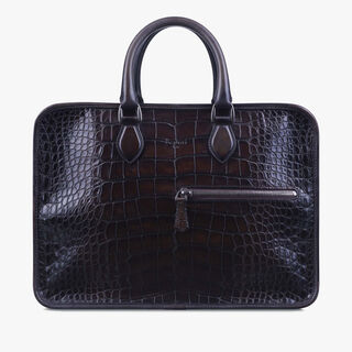 Un Jour Medium Alligator Leather Briefcase, TDM, hi-res