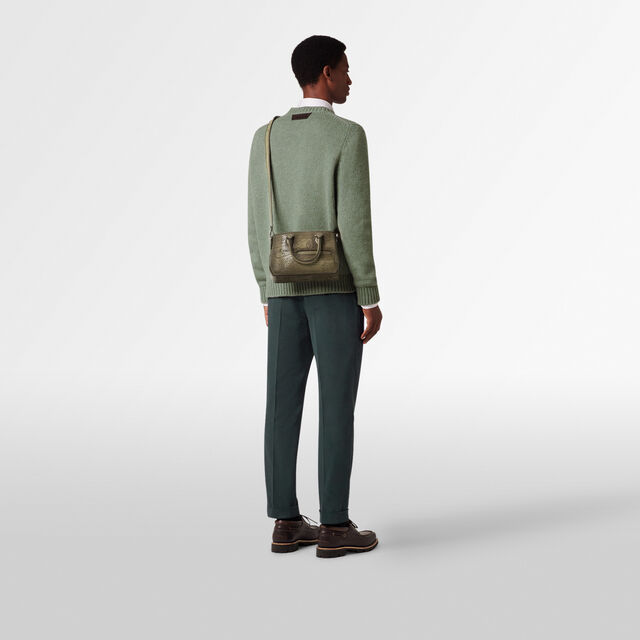 Toujours Gulliver Scritto Leather Messenger, SANDSTORM, hi-res 8