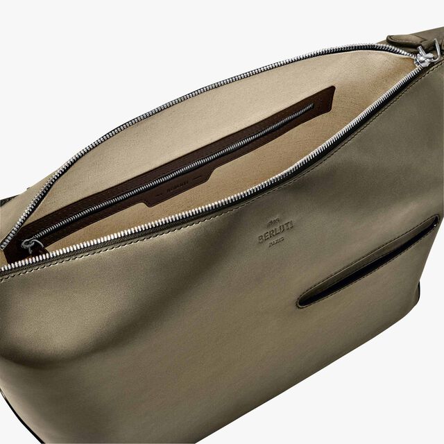Toujours Soft Zipped Hobo Leather Messenger, SANDSTORM, hi-res 7
