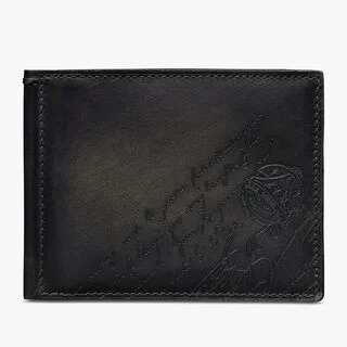 Figure Scritto Leather Compact Wallet Figure Scritto Leather Compact Wallet