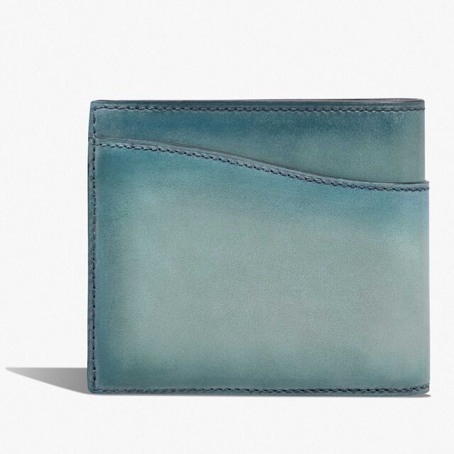 Makore Gradiant Scritto Leather Wallet, STONE DENIM, hi-res 2