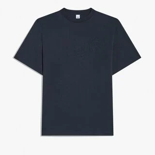 Suede Effect Scritto T-Shirt