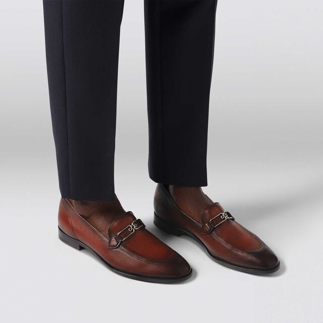 B Volute Calf Leather Loafer, MATTONE, hi-res 7