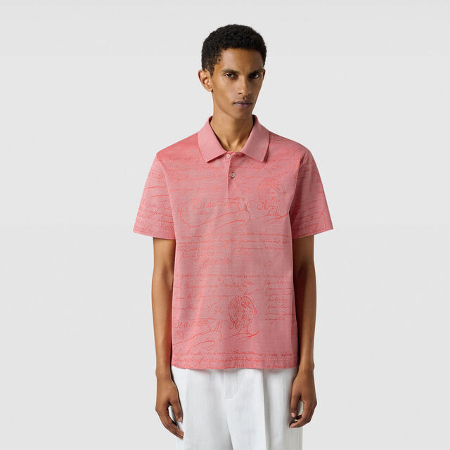 Scritto Pique Polo, LIGHT CORAL, hi-res 2