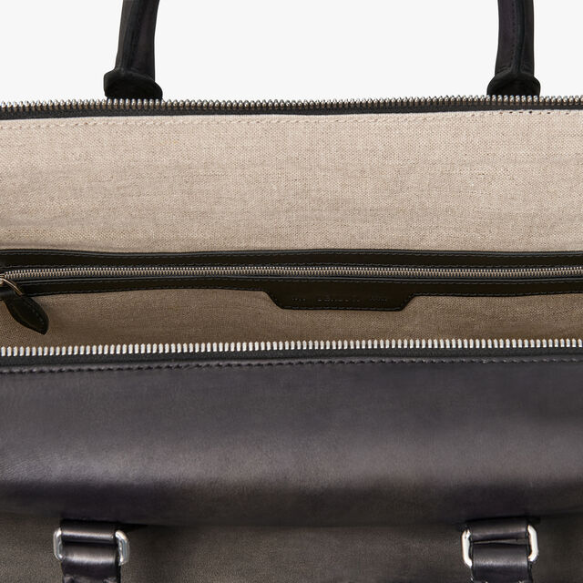 Jour Off MM Leather Travel Bag, NERO GRIGIO, hi-res 6