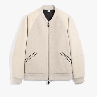 Blouson En Cachemire Avec Manches En Shearling