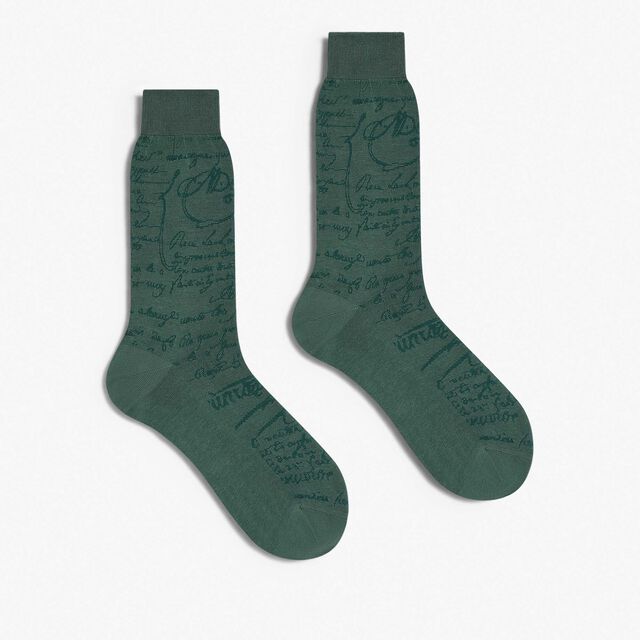 Scritto Socks, PETROL GREEN., hi-res 2