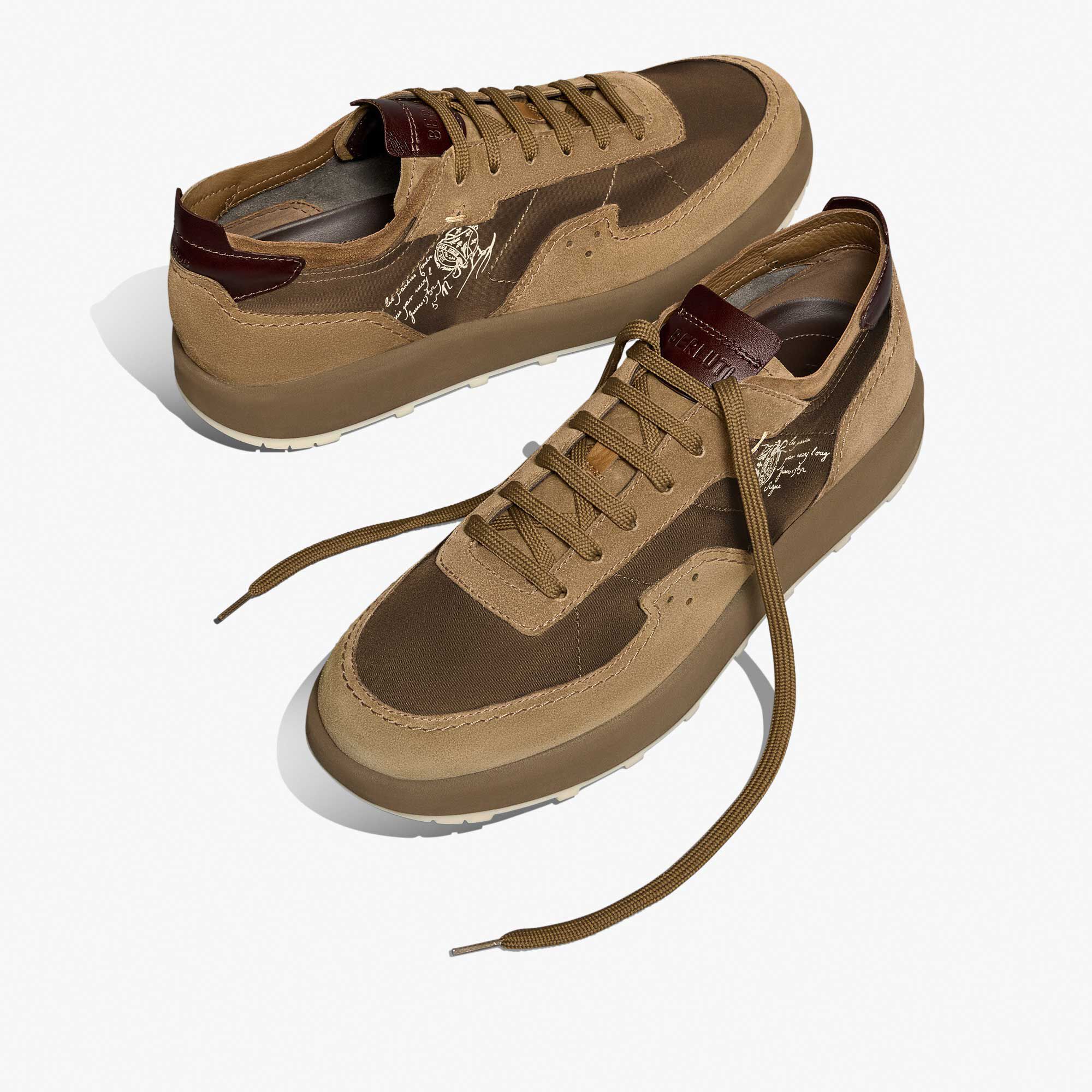 Light Track Suede Calf Leather and Nylon Sneaker Berluti GB