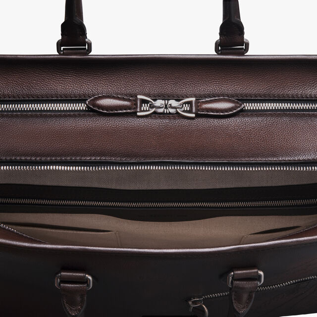 F088 Scritto Leather Briefcase, SOFT BROWN, hi-res 6