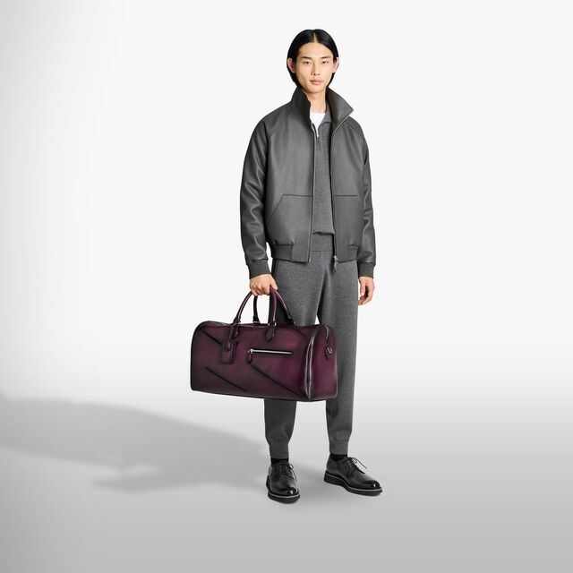 Jour Off GM Leather Travel Bag, GRAPES, hi-res 8