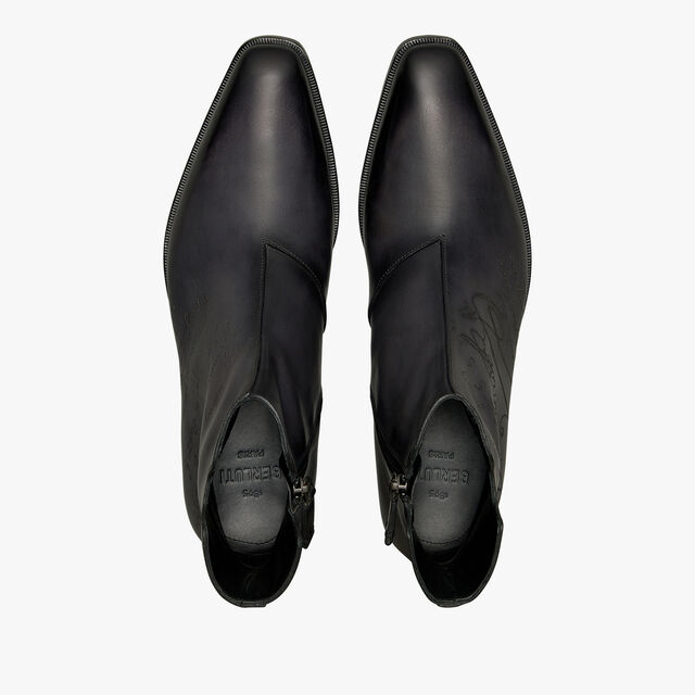 Demesure Scritto Leather Boot, NERO GRIGIO, hi-res 3
