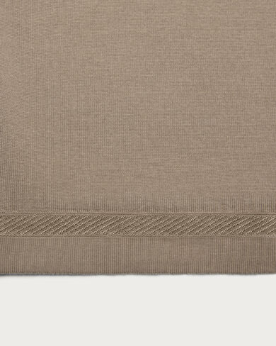 B-Thabor Embroidery Short-Sleeves Crewneck, Sepia, hi-res