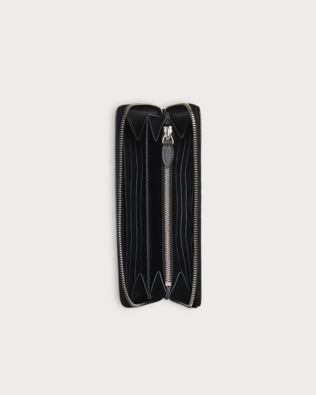 Itauba Long Zipped Wallet, Nero Grigio, hi-res